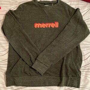 Merrell Green vintage look sweatshirt Lds Large